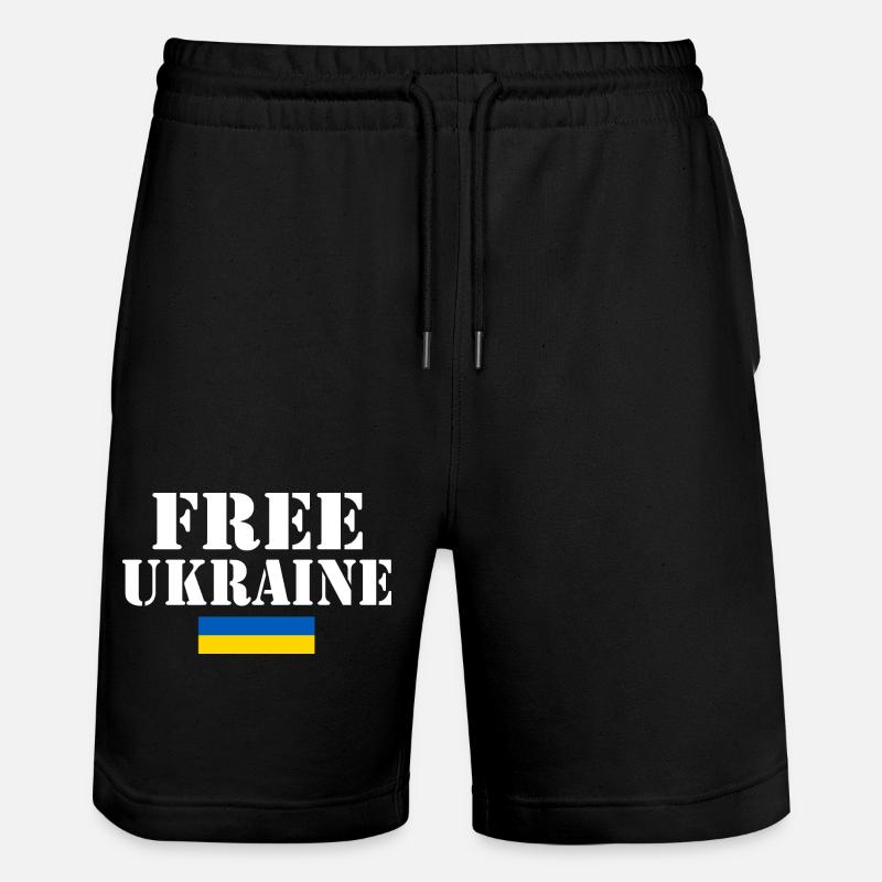 Free ukraine - Short de jogging bio TRAINER Stanley/Stella unisexe - noir