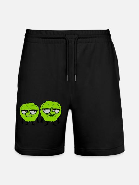 2 Monsters Roll Eyes - Stanley/Stella Trainer Unisex Organic Jogging Shorts - black