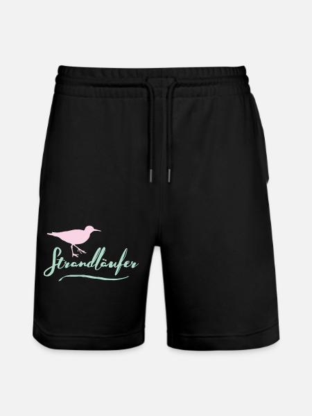 Strandläufer - Stanley/Stella Unisex Bio Joggingshorts Trainer - Schwarz