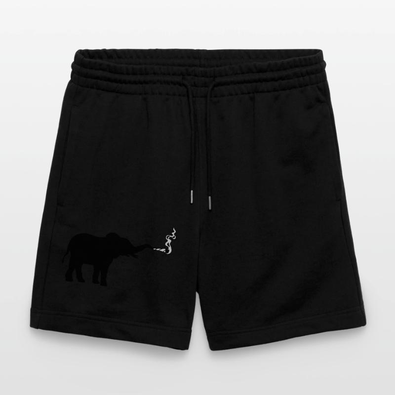 Kiffender Elefant Joint Weed Stanley/Stella Unisex Bio Joggingshorts Trainer 