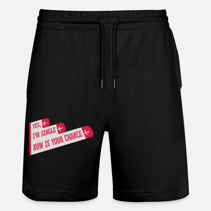 célibataire maintenant votre chance - Short de jogging bio TRAINER Stanley/Stella unisexe - noir