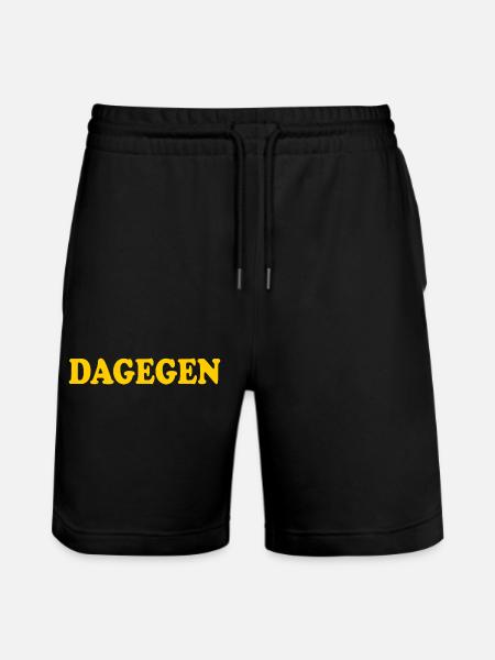Dagegen - Stanley/Stella Unisex Bio Joggingshorts Trainer  - Schwarz