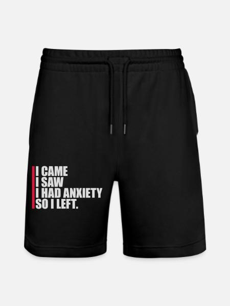J’avais de l’anxiété en disant - Short de jogging bio TRAINER Stanley/Stella unisexe - noir