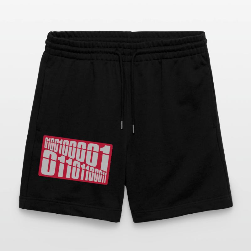 Binary Code Program Language Stanley/Stella Trainer Unisex Organic Jogging Shorts