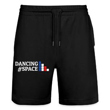 Dancing Dance Music - Stanley/Stella Unisex Bio Joggingshorts Trainer  - Schwarz - Vorne - Nik (191cm) & Marisol (170cm)