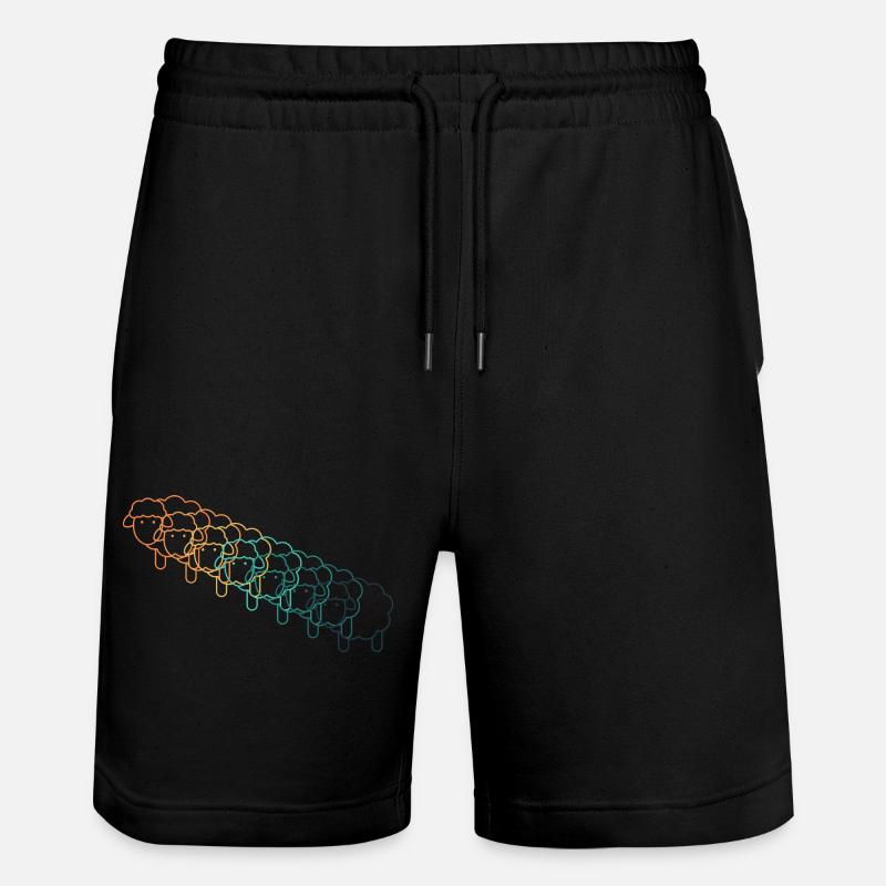 Mouton mignon rétro - Short de jogging bio TRAINER Stanley/Stella unisexe - noir