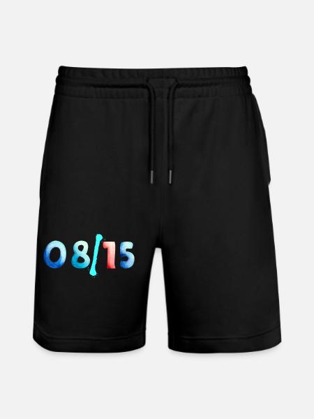 08/15 - Stanley/Stella Unisex Bio Joggingshorts Trainer  - Schwarz