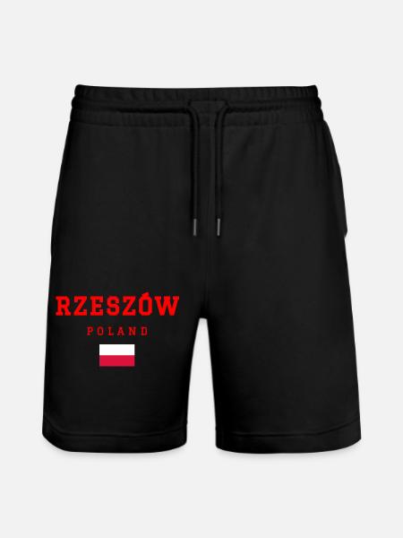 Rzeszow, Poland - Stanley/Stella Trainer Unisex Organic Jogging Shorts - black