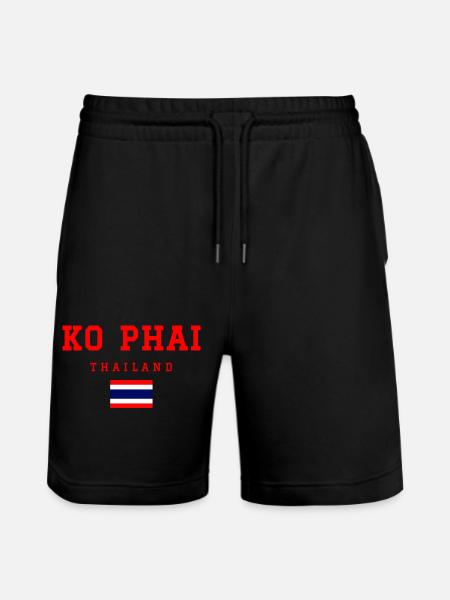 Ko Phai Thailand - Stanley/Stella Trainer Unisex Organic Jogging Shorts - black