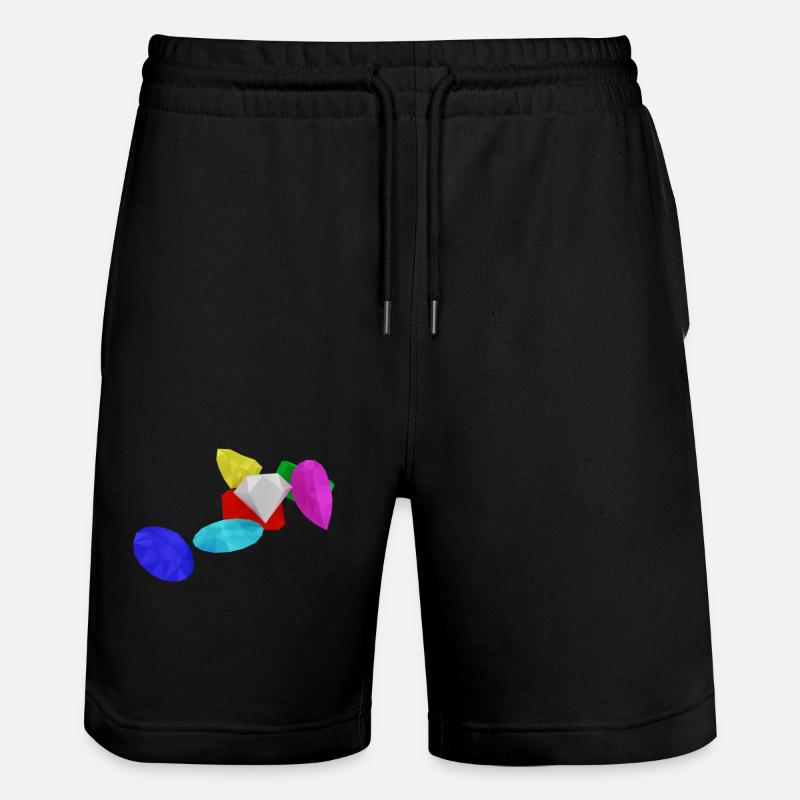 Edelsteine - Stanley/Stella Unisex Bio Joggingshorts Trainer  - Schwarz