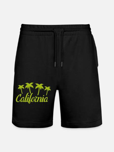 California - Stanley/Stella Trainer Unisex Organic Jogging Shorts - black