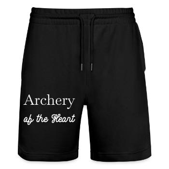 Jokes Archery Training Passion Joke Cool Present - Stanley/Stella Trainer Unisex Organic Jogging Shorts - black - Front - Nik (191cm) & Marisol (170cm)