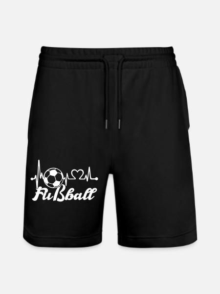 Soccer Love - Stanley/Stella Trainer Unisex Organic Jogging Shorts - black