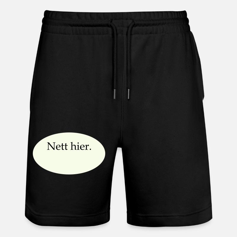 Joli modèle vierge ici - Short de jogging bio TRAINER Stanley/Stella unisexe - noir
