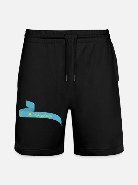Kasachstan - Stanley/Stella Unisex Bio Joggingshorts Trainer  - Schwarz