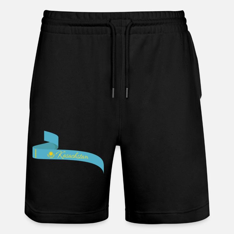 Kasachstan - Stanley/Stella Unisex Bio Joggingshorts Trainer  - Schwarz