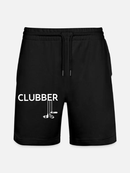 Clubber! - Stanley/Stella uniseks bio-joggingshorts Mover  - zwart