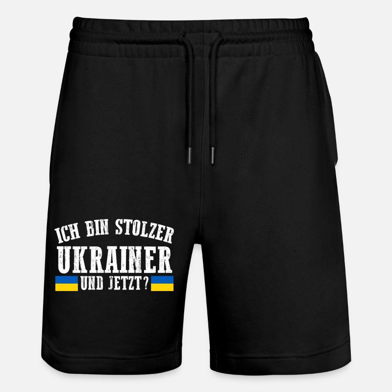 Ukrainiens Ukraine - Short de jogging bio TRAINER Stanley/Stella unisexe - noir