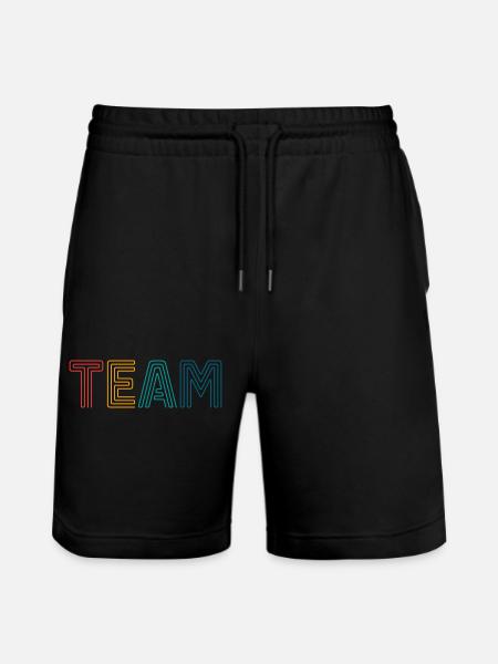 Team - Stanley/Stella Trainer Unisex Organic Jogging Shorts - black