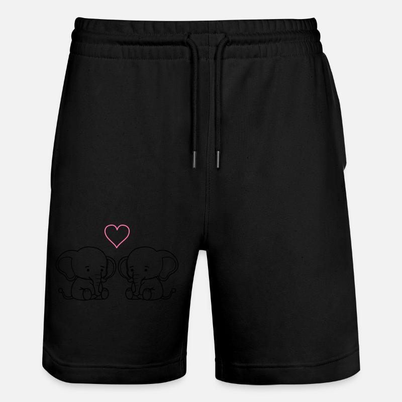 Amour de l’éléphant - Short de jogging bio TRAINER Stanley/Stella unisexe - noir