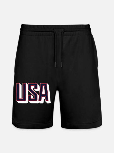 USA 2024 - Stanley/Stella Trainer Unisex Organic Jogging Shorts - black