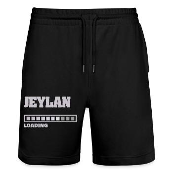 Jeylan - Short de jogging bio TRAINER Stanley/Stella unisexe - noir - Devant - Nik (191cm) & Marisol (170cm)