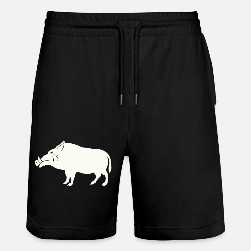 sanglier - Short de jogging bio TRAINER Stanley/Stella unisexe - noir