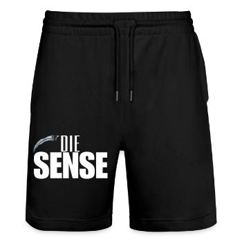 La faux - Short de jogging bio TRAINER Stanley/Stella unisexe - noir - Devant - Nik (191cm) & Marisol (170cm)