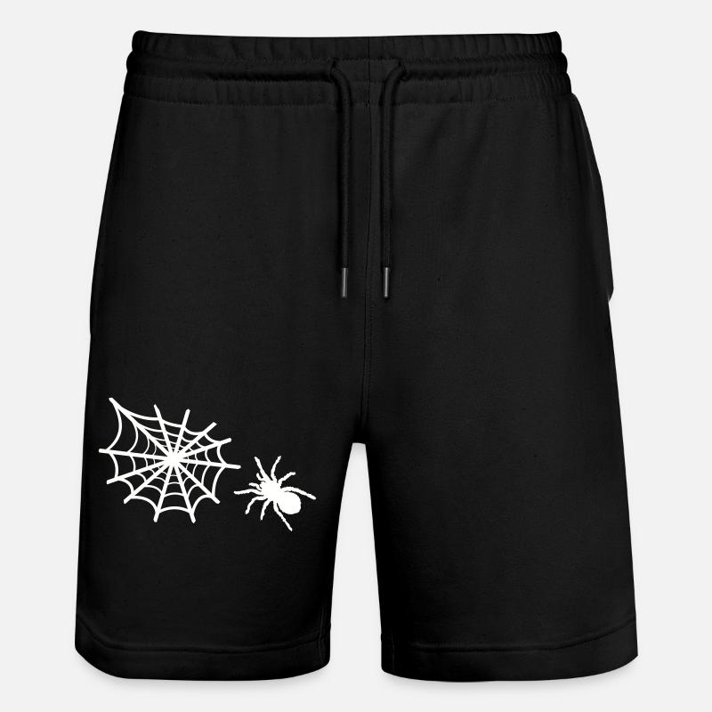 spider spider web - Stanley/Stella Trainer Unisex Organic Jogging Shorts - black