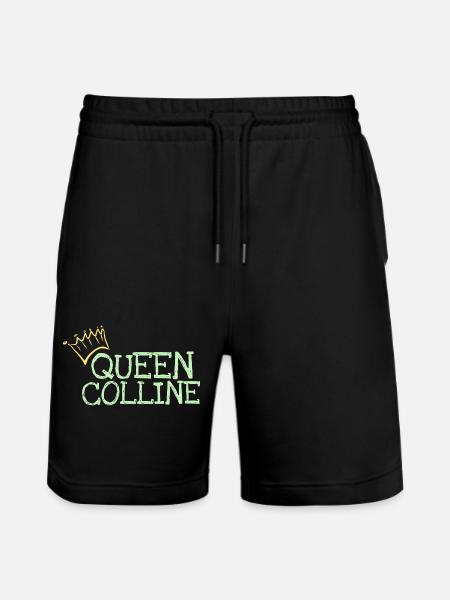 First name Colline - Stanley/Stella Trainer Unisex Organic Jogging Shorts - black
