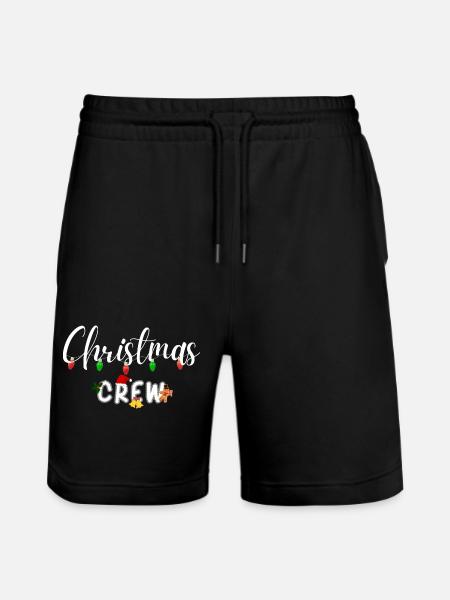 Christmas Crew - Stanley/Stella Trainer Unisex Organic Jogging Shorts - black