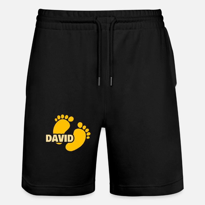 David comme naissance - Short de jogging bio TRAINER Stanley/Stella unisexe - noir
