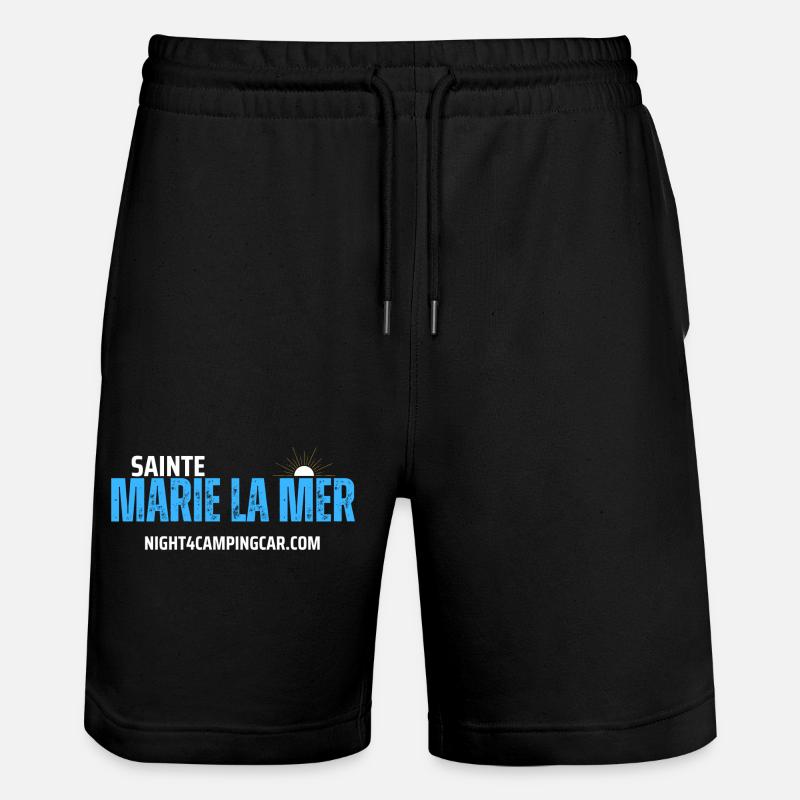 Sainte Marie la Mer - Short de jogging bio TRAINER Stanley/Stella unisexe - noir