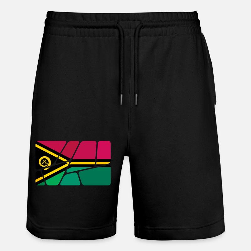 Vanuatu en tant que Vanuatu - Short de jogging bio TRAINER Stanley/Stella unisexe - noir