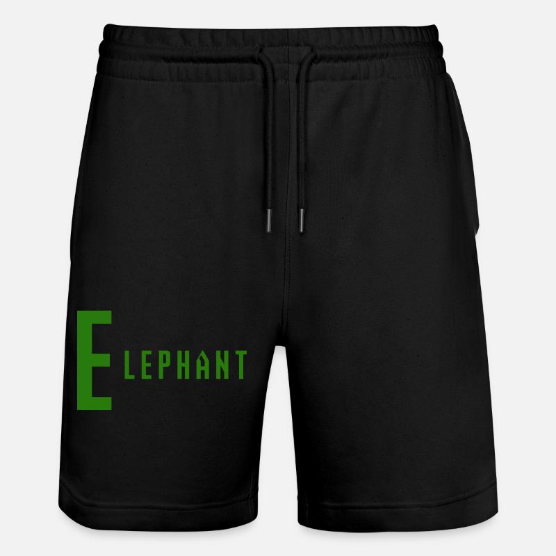 Éléphant - Short de jogging bio TRAINER Stanley/Stella unisexe - noir