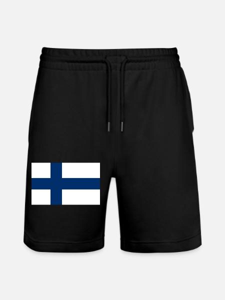 Finland - Stanley/Stella Trainer Unisex Organic Jogging Shorts - black