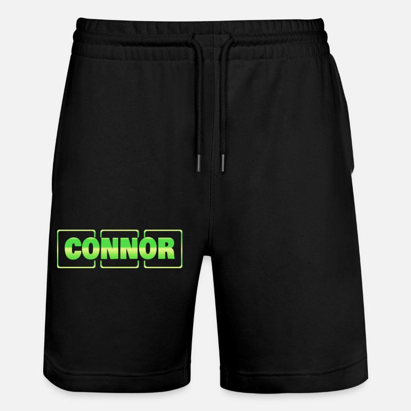 Connor als Geschenkidee - Stanley/Stella Unisex Bio Joggingshorts Trainer  - Schwarz