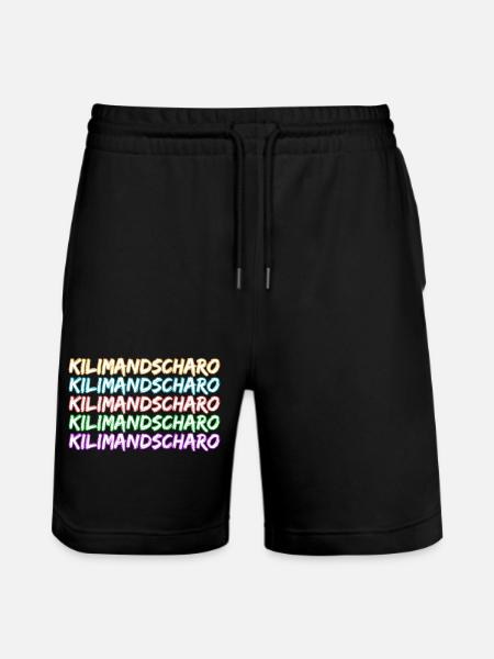 Gift for Kilimanjaro - Stanley/Stella Trainer Unisex Organic Jogging Shorts - black