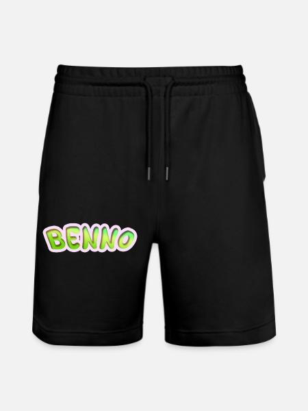 Gift for Benno - Stanley/Stella Trainer Unisex Organic Jogging Shorts - black