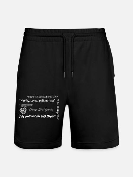 Affirmation Energy - Stanley/Stella Trainer Unisex Organic Jogging Shorts - black