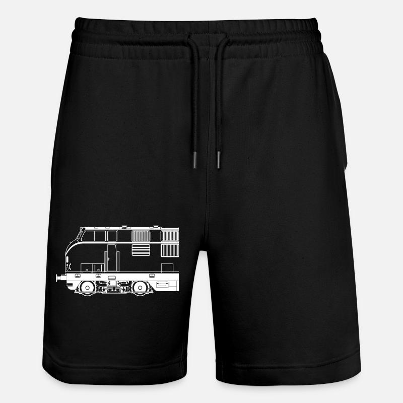 BR 221 ligne demi-blanc - Short de jogging bio TRAINER Stanley/Stella unisexe - noir