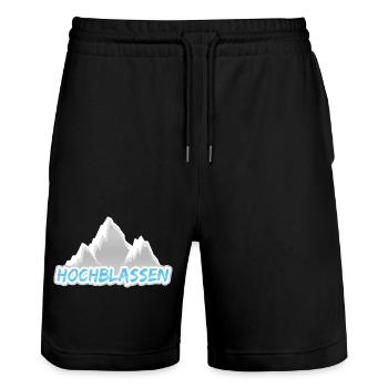 Mont Hochblassen - Short de jogging bio TRAINER Stanley/Stella unisexe - noir - Devant - Nik (191cm) & Marisol (170cm)