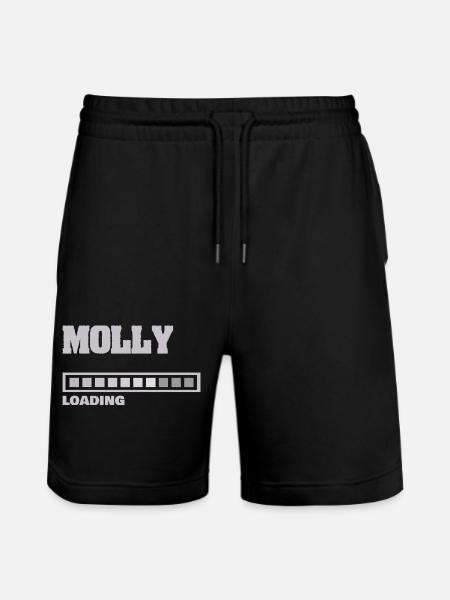 Gift for Molly - Stanley/Stella Trainer Unisex Organic Jogging Shorts - black