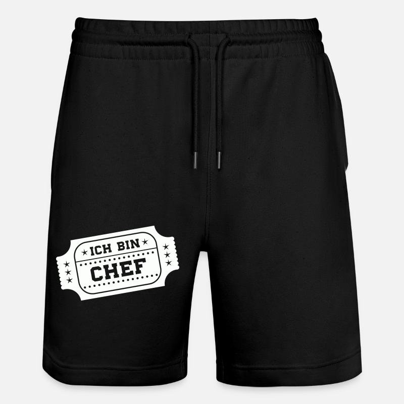 Je suis le patron - Short de jogging bio TRAINER Stanley/Stella unisexe - noir