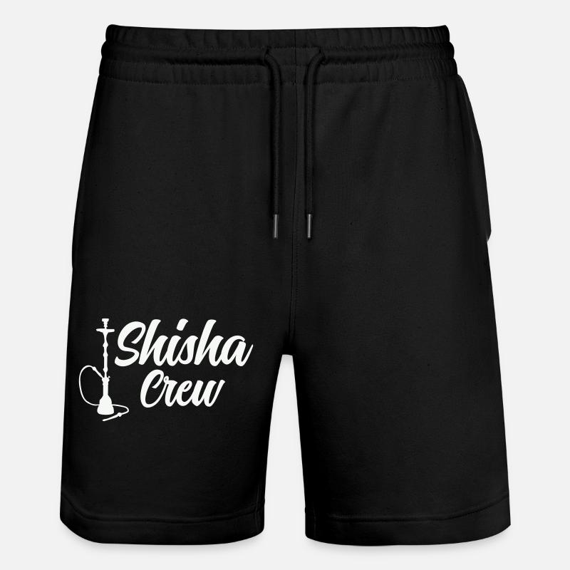 shisha crew - Stanley/Stella Unisex Bio Joggingshorts Trainer  - Schwarz