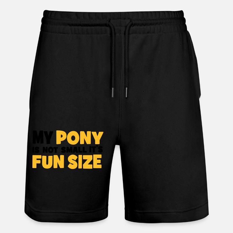 Pony - Stanley/Stella Unisex Bio Joggingshorts Trainer  - Schwarz