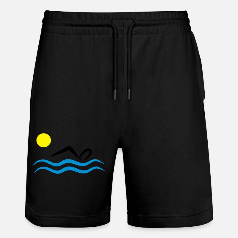 2541614 15252539 natation - Short de jogging bio TRAINER Stanley/Stella unisexe - noir