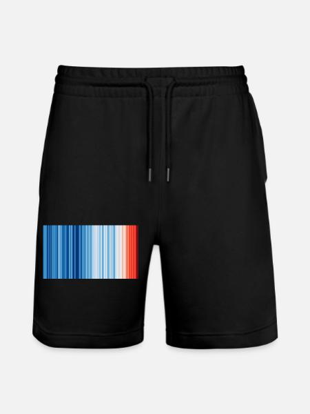 Climate Change - Show your stripes - Stanley/Stella Trainer Unisex Organic Jogging Shorts - black