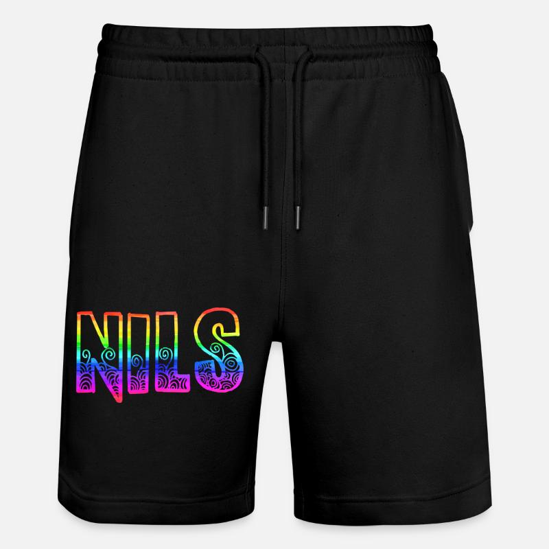 nils rs arc-en-ciel - Short de jogging bio TRAINER Stanley/Stella unisexe - noir