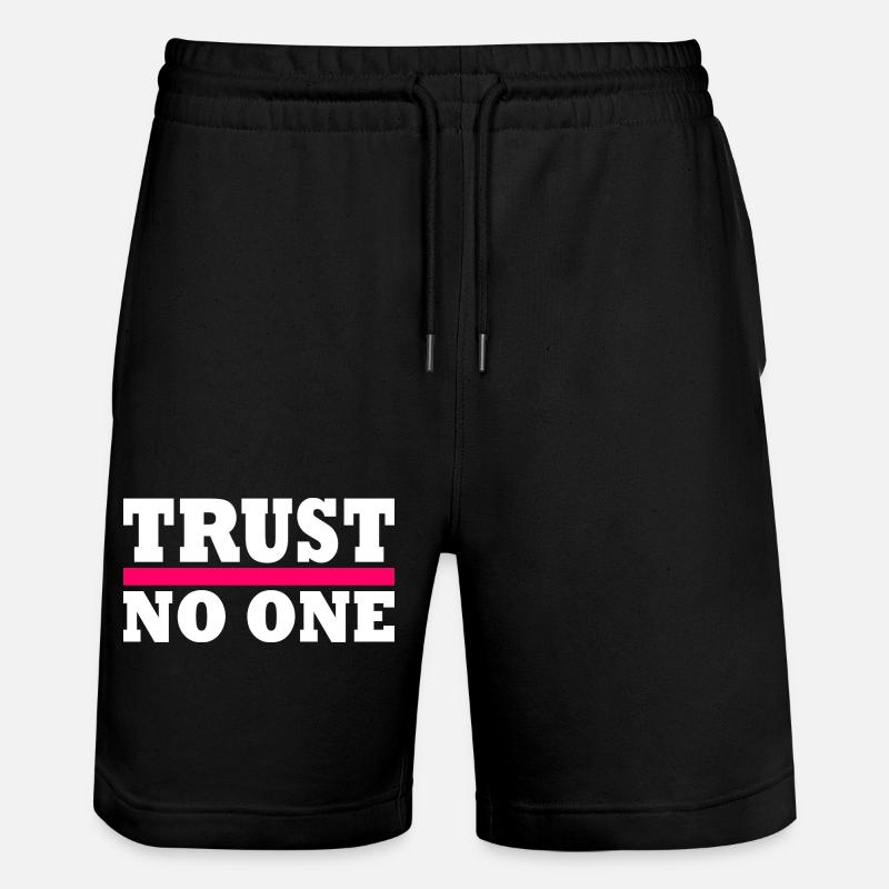 Trust no one - Short de jogging bio TRAINER Stanley/Stella unisexe - noir